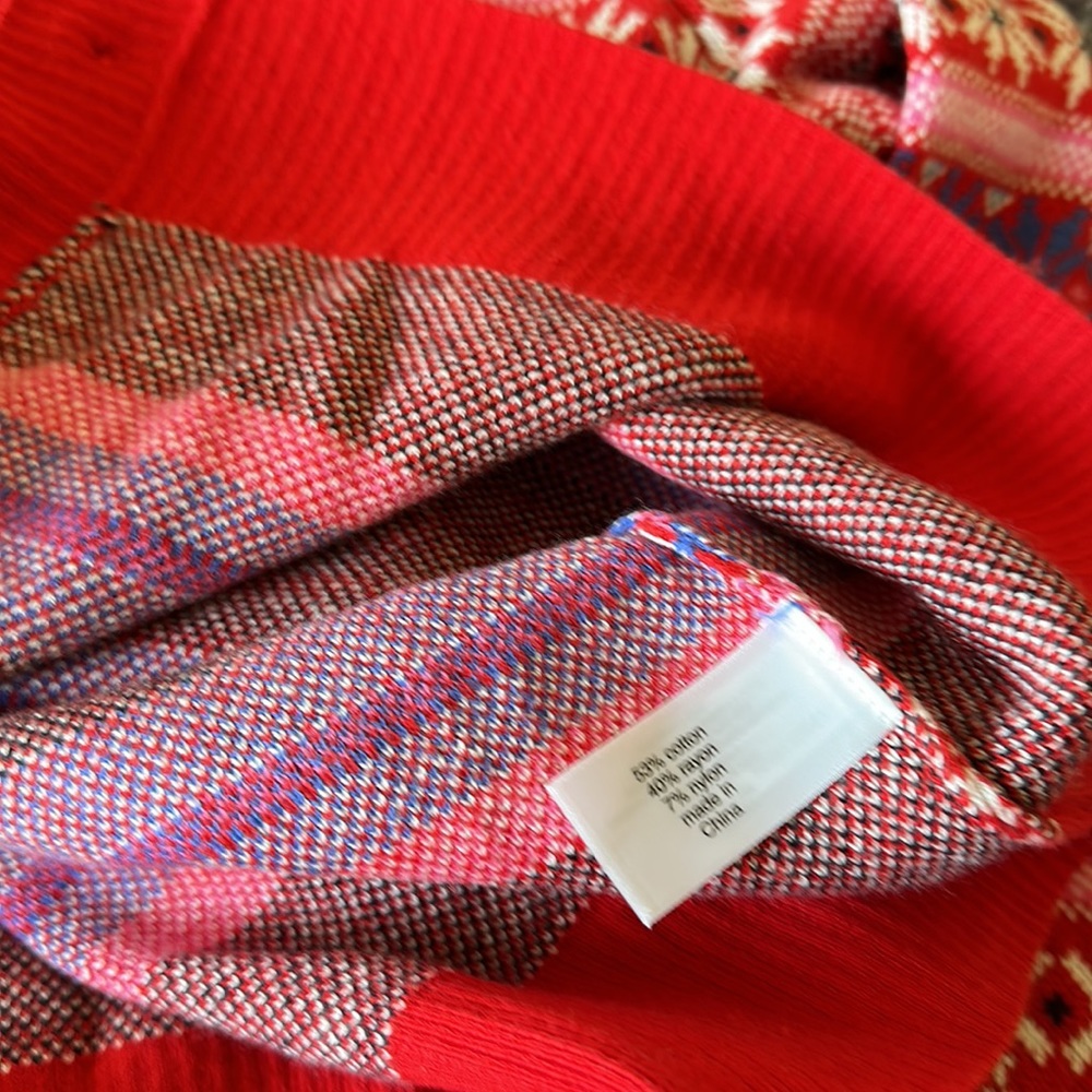 NWOT Lane Bryant Fair Isle Holiday Snowflake Cardigan Sweater - Picture 6 of 8